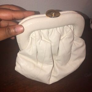 Elegant Cream Clutch Bag